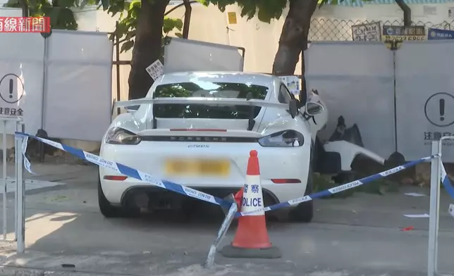 警方封鎖現場。有線新聞畫面截圖