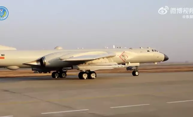 解放軍東部戰區周一起一連兩日在台灣海峽組織演習。東部戰區微博圖片