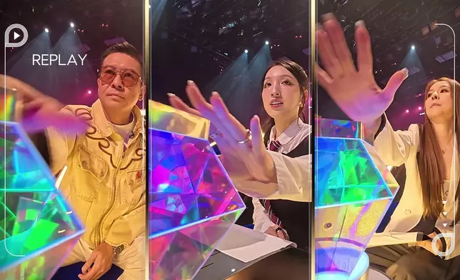 晶晶因為一個高音，令到三位評審同時撳燈。