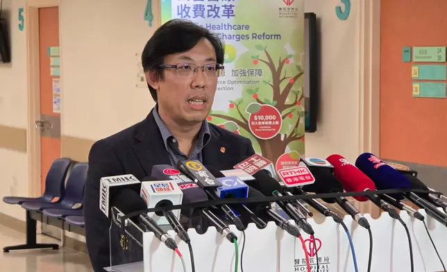 醫管局總行政經理（聯網運作）李立業。巴士的報記者攝