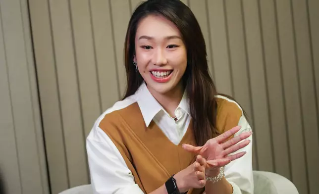 曾文心笑言媽媽在家中看直播時興奮無比，不停大嗌「『文心、文心』！」