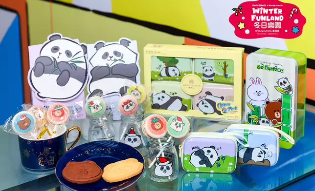 「LINE FRIENDS x Panda Friends甜品小角落」，售賣一系列角色造型冬日甜品