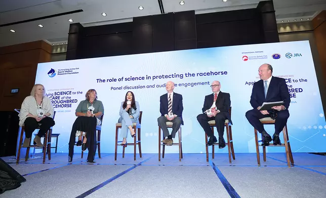 講者於會議期間圍繞「科學於照護純種賽駒的應用」主題分享洞見，探討科研成果的實際應用。