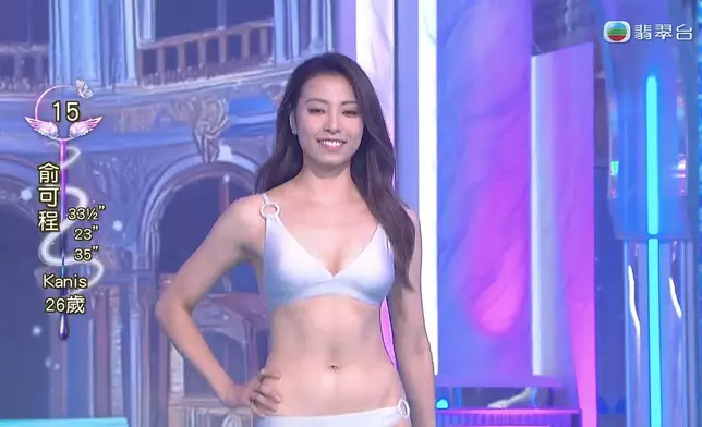 現年27歲的俞可程為2024年港姐十強佳麗之一。