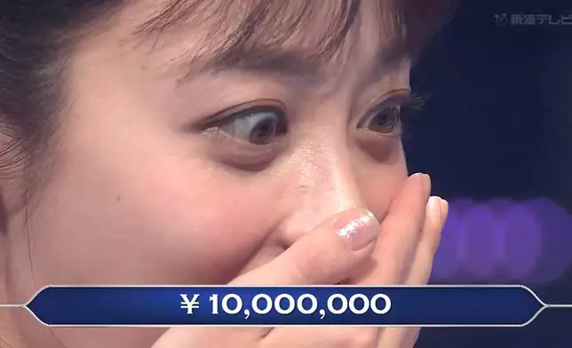橋本環奈元旦開掛 《百萬富翁》奪千萬日圓大獎。網上圖片