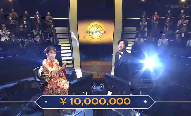 橋本環奈元旦開掛 《百萬富翁》奪千萬日圓大獎。網上圖片