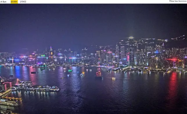 分區實時天氣照片。天文台網站圖片