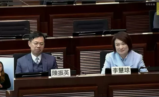 兩名候選人，金融界陳振英及民建聯李慧琼。