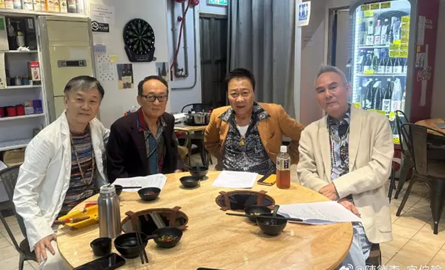 兩年前拍攝，「四大家族」之一的陳德森亦在社交平台分享照片。（照片來源：陳德森微博截圖）