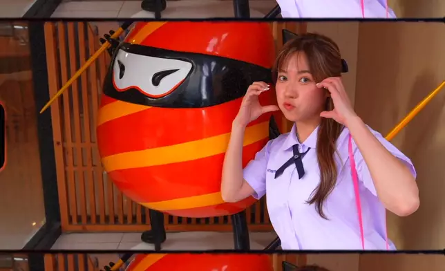 Roger、波波重現檸檬茶廣告名場面。