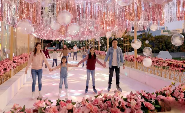 1500呎「甜蜜光影泡泡溜冰場」