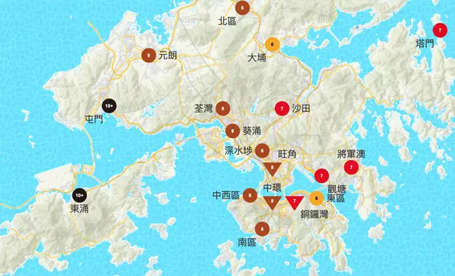 空氣質數健康指數網頁圖片