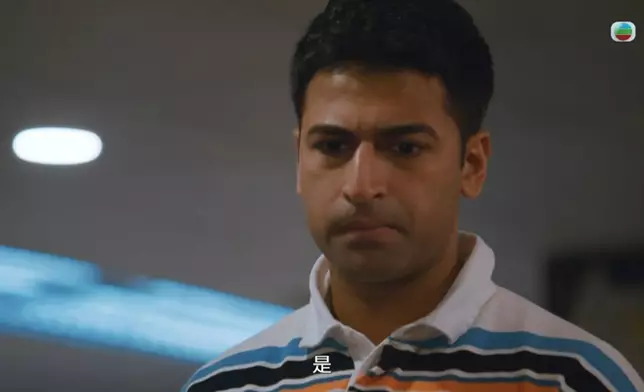 昨晚庭威（成家宏）英勇為希瓦（喬寶寶）擋槍！