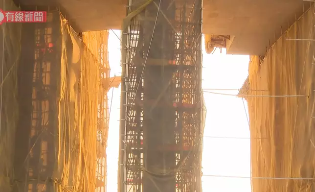 事發地盤。有線新聞截圖