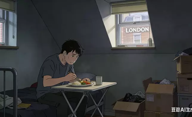 樓主以代詩人杜甫《登高》內一句「艱難苦恨繁霜鬢」抒發心中的屈結。AI生成圖片