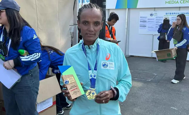 全馬女子全場冠軍Habtegebrel。巴士的報記者攝