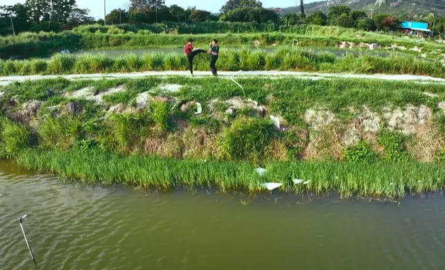 啲飛腳全部Ricco親身上陣，好夠彈跳力、腰力同腳力。