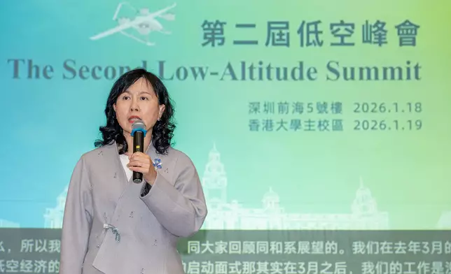 陳美寶出席香港大學舉辦第二屆低空峰會。香港大學提供圖片