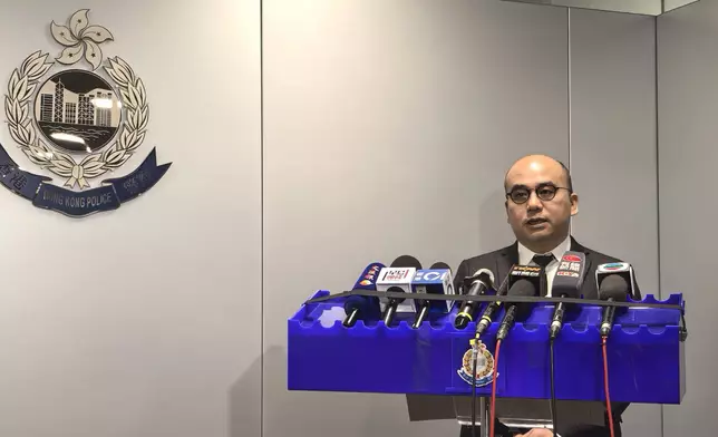 警方毒品調查科總督察湛倬鳴公布案情。