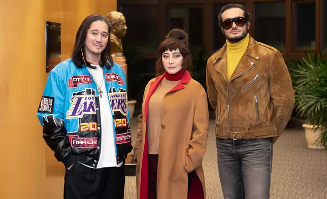 左起：陳子聰、何超儀、Iman Taheri