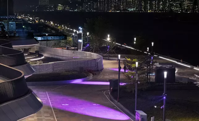 美食海灣地下粉紅射燈