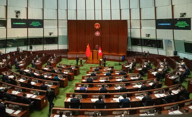 行政長官確定全體候任立法會議員宣誓有效。政府新聞處圖片