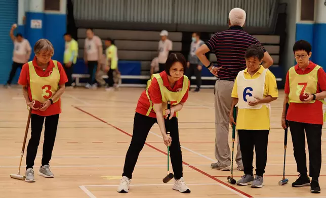 「腎之友」門球比賽。香港復康會提供圖片