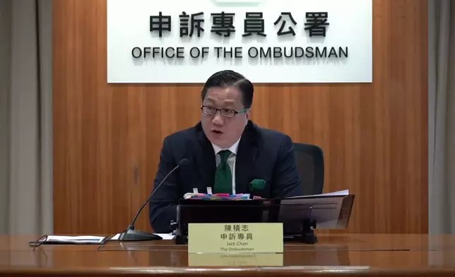 申訴專員陳積志提醒，漁護署職員應以積極及認真態度跟進每宗個案。資料圖片