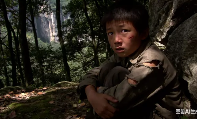 男童遭祖母男友毒打後被誤以為死亡「棄屍」深山。AI生成圖片