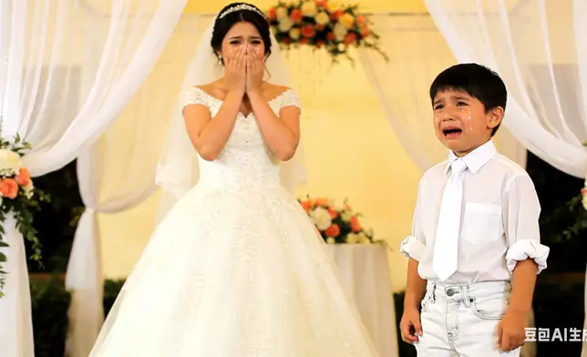 新娘見6歲外甥「1穿搭」出席婚禮當場情緒失控要求換衫。AI生成圖片
