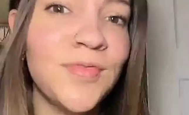 女子轉動頸部放鬆引發血栓中風。TikTok圖片@kaylynnefelthager