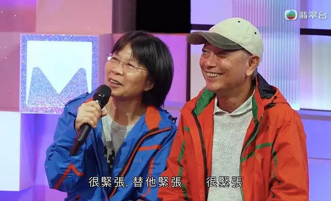 Jacky媽緊張到有啲搞笑。