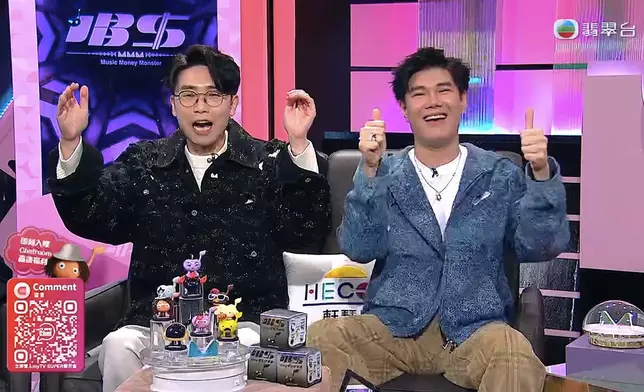 張與辰即場挑戰《祝君好》，唱到青筋都現埋勁投入。