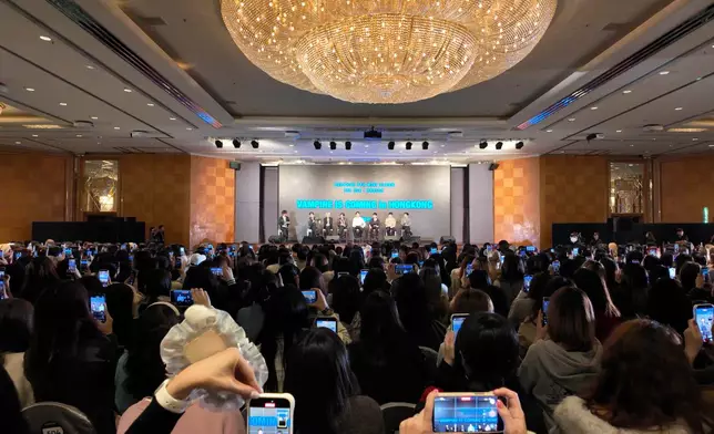 ENHYPEN襲港與600名幸運粉絲見面互動。主辦方提供圖片