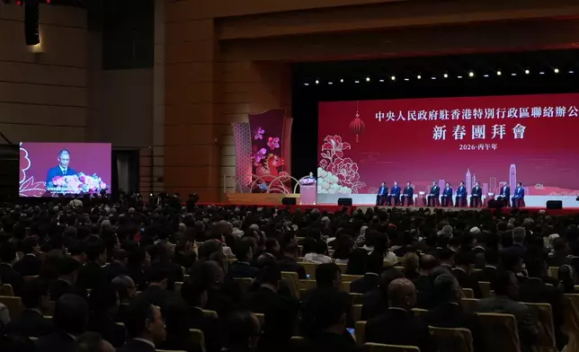 中國人民解放軍駐香港部隊副司令員譚志偉發表講話。巴士的報記者攝