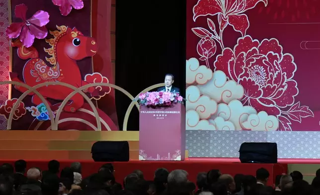 駐港國安公署署長董經緯發表講話。巴士的報記者攝