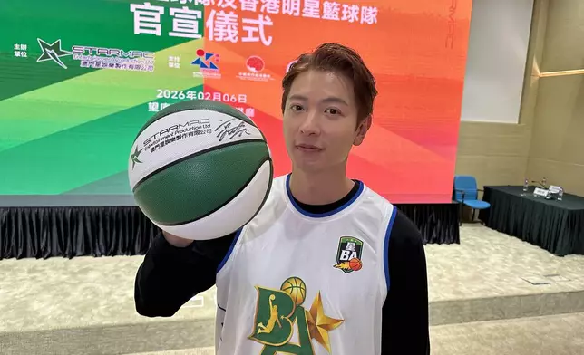 高鈞賢以「香港星BA」隊長身份發言，分享球隊理念與方向。