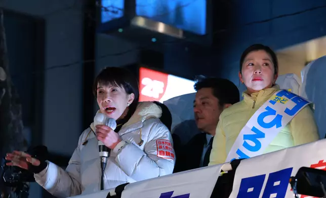 高市早苗投票前為自民黨候選人拉票。高市早苗X圖片