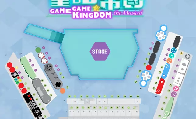 劇場座位以遊戲手掣設計，別具心思。