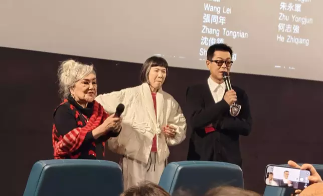 音音姐早前入場支持《尋秦記》古天樂謝票場。