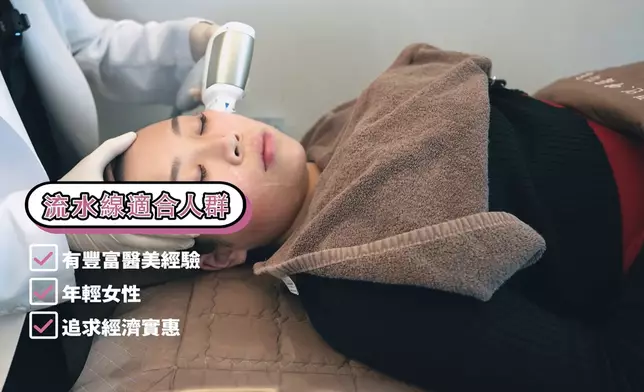 流水線、一對一及貴婦級的收費相差很遠。