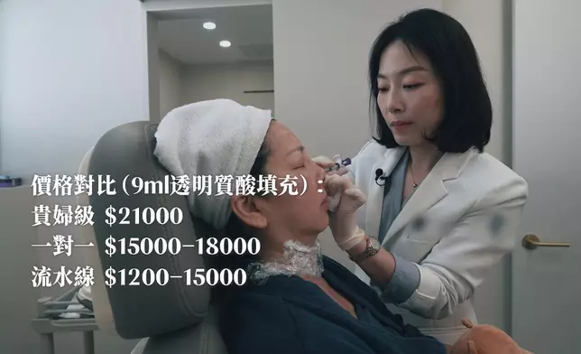 黃梓瑋體驗貴婦級的幹細胞注射及透明質酸填充。