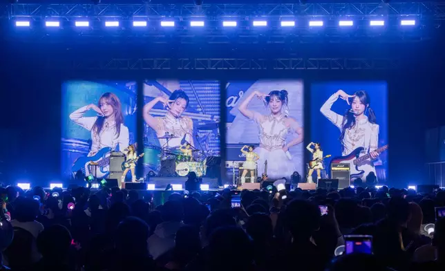 韓國女子樂團QWER早前來港舉行演唱會。主辦單位提供圖片
