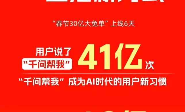 阿里千問App推出30億元「請客計劃」。千問微信公眾號圖片
