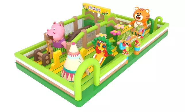 持有「獵蛋通行證」及「獵蛋通行證套票」的小朋友，將獲贈一張遊戲通行證，供當日免費參加愉景廣場充氣樂園。