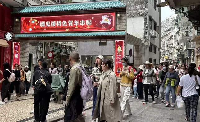 澳門「農曆新年行人專用區」秩序良好。澳門新聞局網站圖片