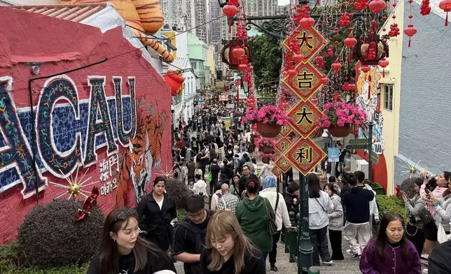 澳門「農曆新年行人專用區」秩序良好。澳門新聞局網站圖片