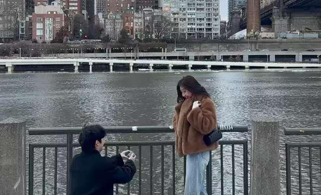 高敏英在影片中分享了求婚實錄。影片截圖