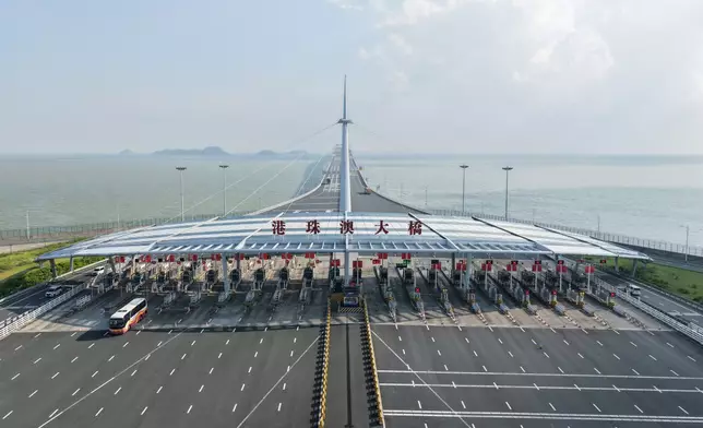 港珠澳大橋珠海口岸。新華社圖片