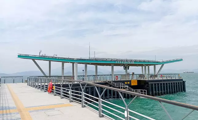 改善後的南丫島北角碼頭。發展局圖片